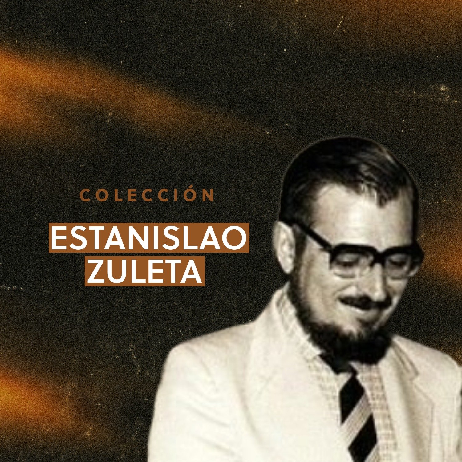 Fondo cafe con negro, con fotografia de Estanislao Zuleta