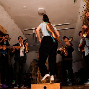 Práctica para fandango del colectivo Son Jarocho Bogotá.