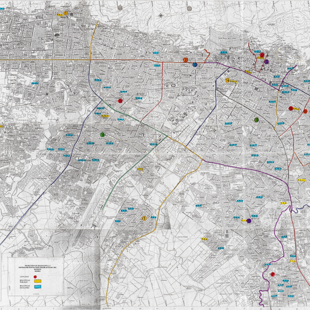 Mapa Bibliotecas Escolares Bogotá 1994