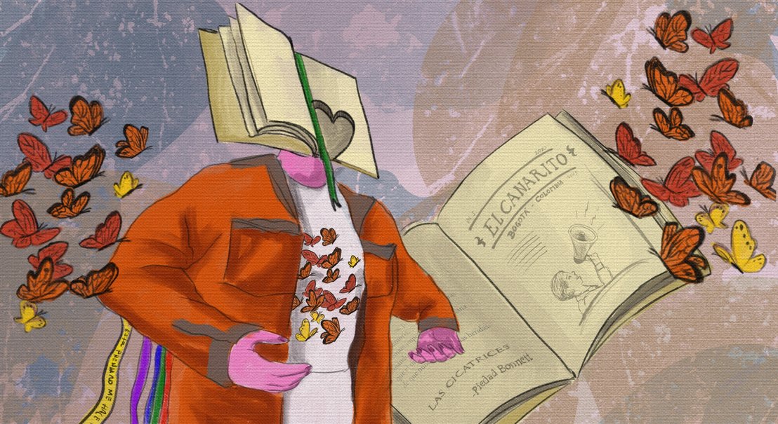 Ilustracion del libro objeto desarrollado en la Carcel Distrital
