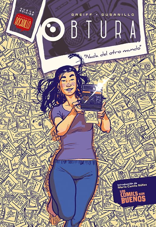 La portada de "Obtura", un cómic colombiano, muestra obras de arte llamativas con colores llamativos y diseños de personajes cautivadores.