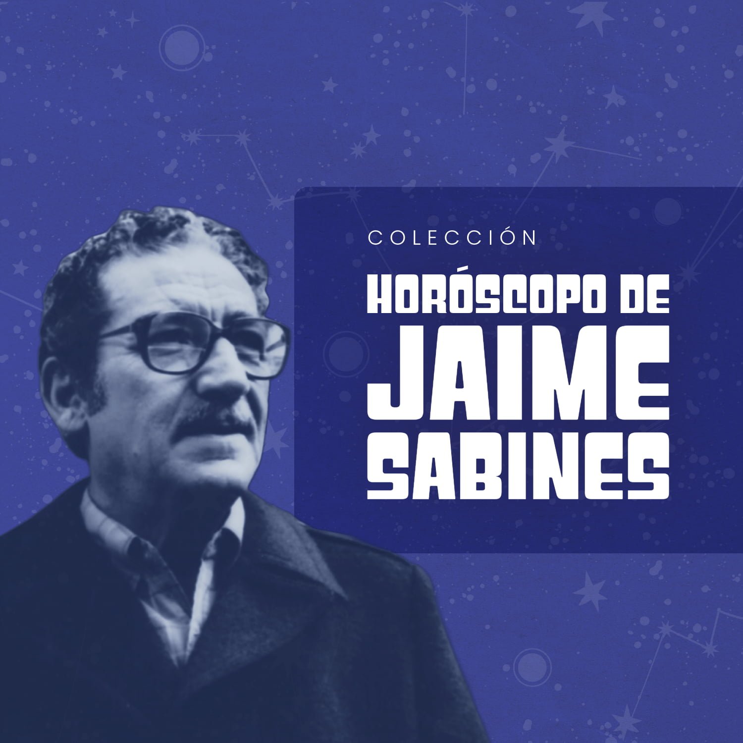 Imagen de portada del horóscopo de Jame Sabines, mostrando símbolos astrológicos y gráficos en un fondo morado.